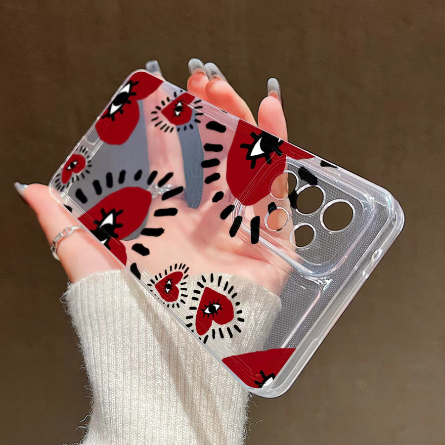 Samsung Handyhülle mit blauem Glücksauge Design aus TPU für verschiedene Modelle wie S24 Ultra, S23, S22, S21, S20, A55 5G, A54, A35, A34, A33, A15, A14 - Bild 5