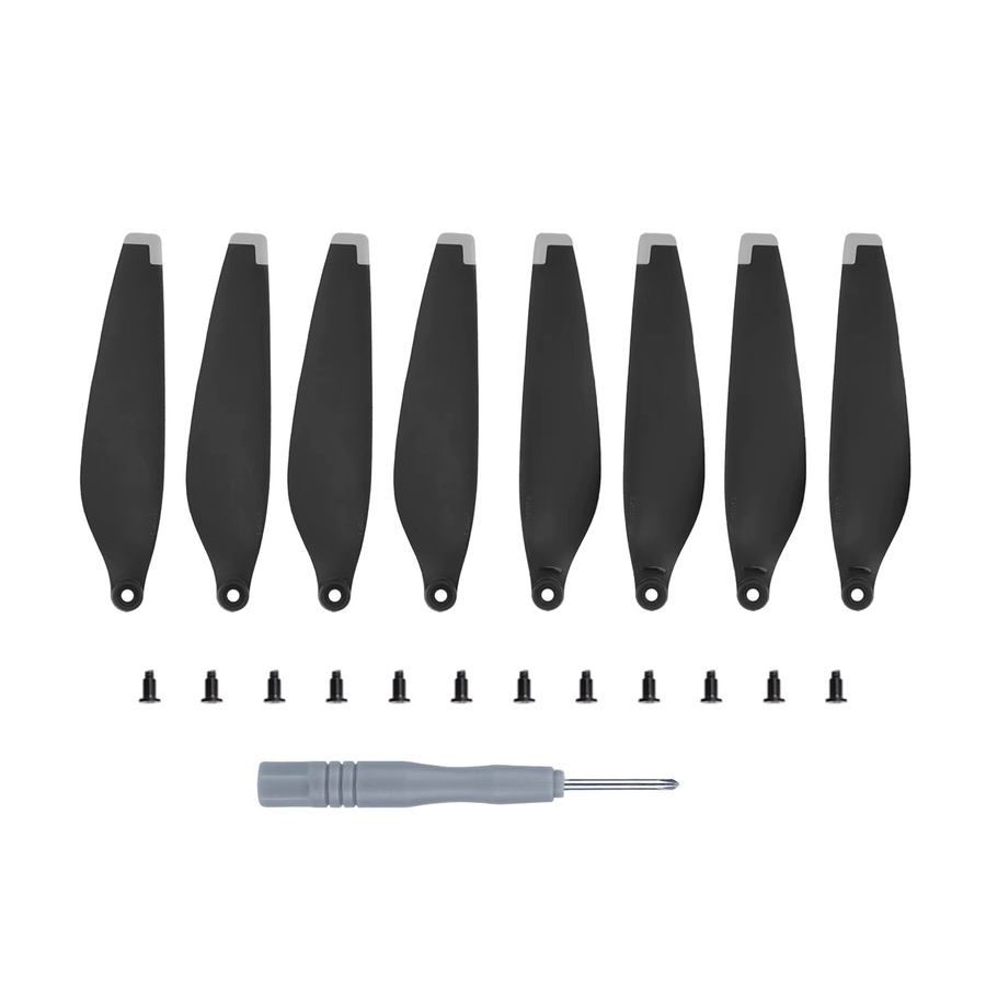 JOCESTYLE Ersatz-Rotorblätter Set für Mini 3 Drohne, 8 Stück geräuscharme Flügel mit Schrauben in Orange und Schwarz - Bild 2