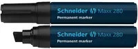 Schneider Maxx 280 Permanentmarker mit Keilspitze in Schwarz - Bild 2