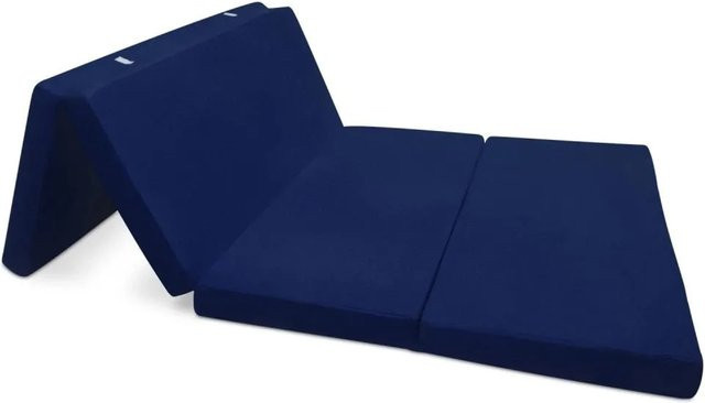 Beautissu Comfort Klappmatratze in Dunkelblau, B/T/H: 195 x 120 x 7 cm - Bild 1