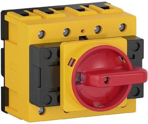 WEG MSW 100 P-3 H Lasttrennschalter 100A in Rot und Gelb - Bild 1