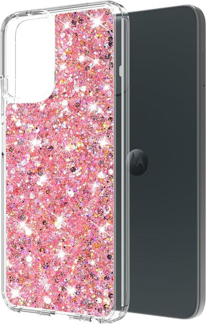 Techsuit Glitzernde Handyhülle für Motorola Moto G14 in Rosa - Bild 1