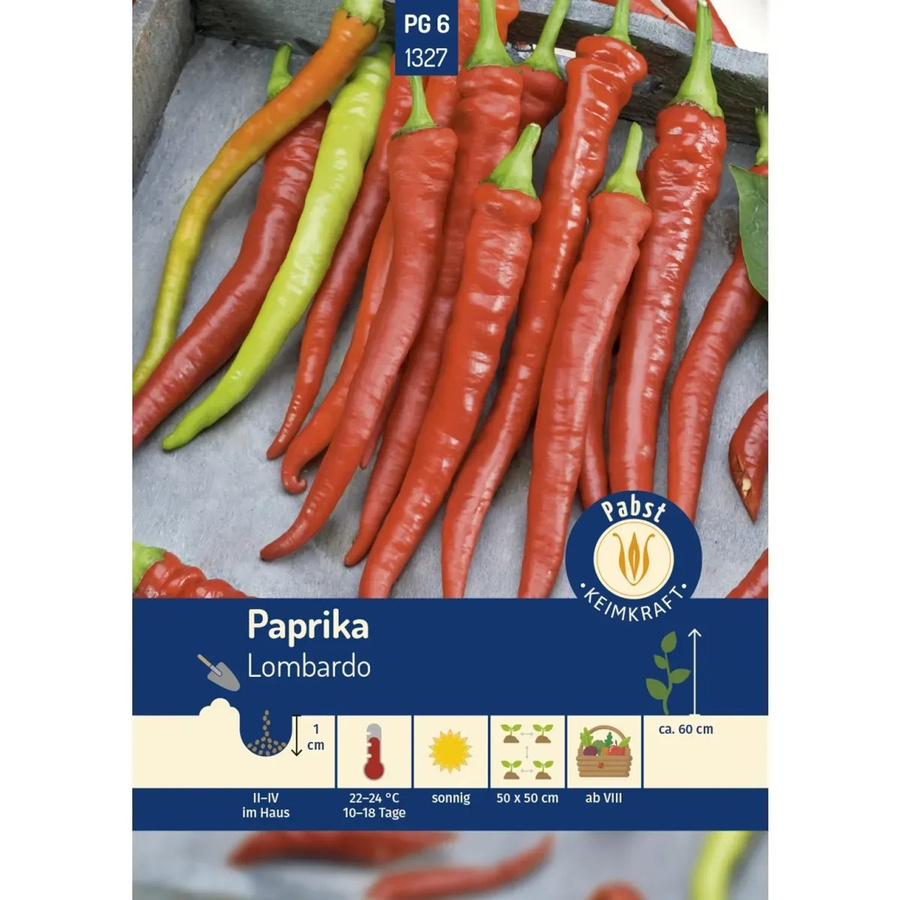 Pabst Keimkraft Paprika Lombardo Saatgut, lang und mild - Bild 2