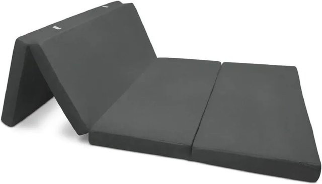 Beautissu Comfort Klappmatratze Anthrazit B/T/H: 195 x 120 x 7 cm - Bild 1