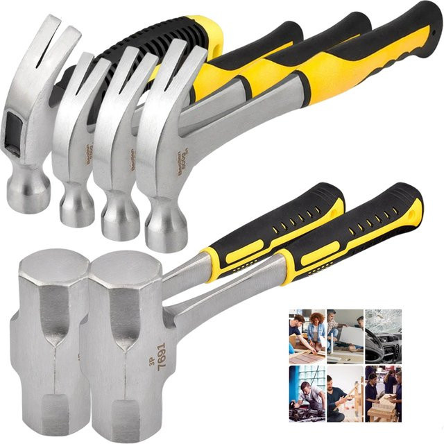 AXE SHAN Hochleistungs-Klauenhammer Achteck-Hammer für professionelle Konstruktion und Handwerk zur Nagelentfernung und Zerkleinerung - Bild 1