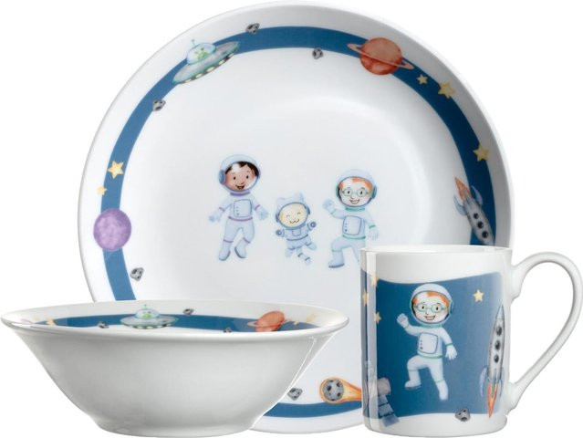 Leonardo Kindergeschirr Set BAMBINI AVVENTURA aus Keramik in Multicolour - Bild 1