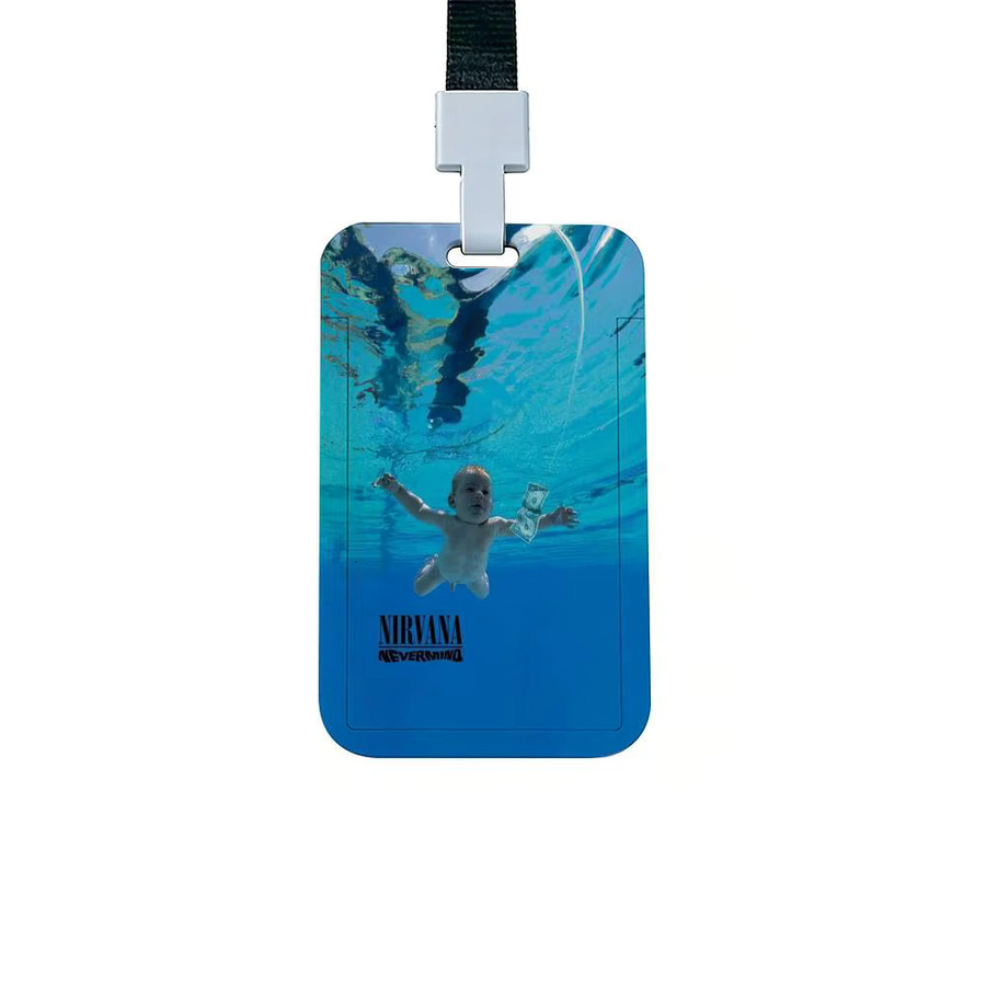 Hot-Band-N-Nirvanas Work Lanyard mit Ausweishalter aus Kunststoff für Mitarbeiterausweise im Büro - Bild 4