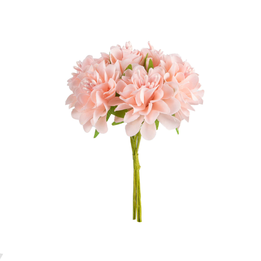 Smr Künstliche Seidenblumen Staubblatt in Rose Red für Hochzeitsdekoration und DIY-Handwerk, 4/8 Stück - Bild 2