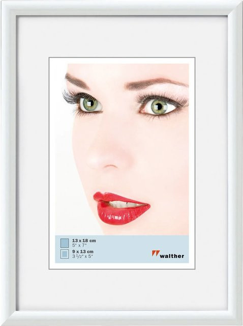 Walther Design Galeria Bilderrahmen aus Kunststoff in Weiss, 9 x 13 cm - Bild 1