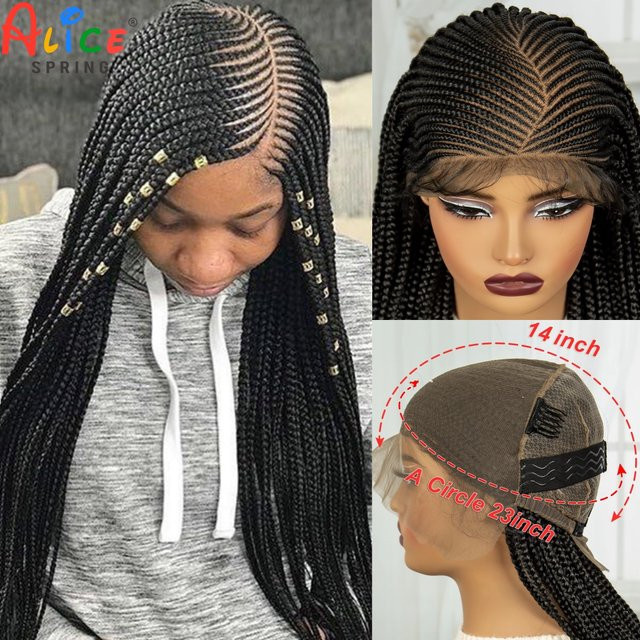 Alice Spring Perücke, synthetische Cornrow-Zöpfe, Damen - Bild 1