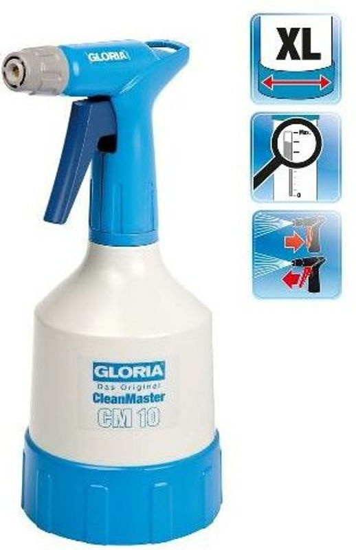 Gloria CleanMaster CM 10 Handsprüher mit 1 l Füllmenge in Transparent - Bild 2