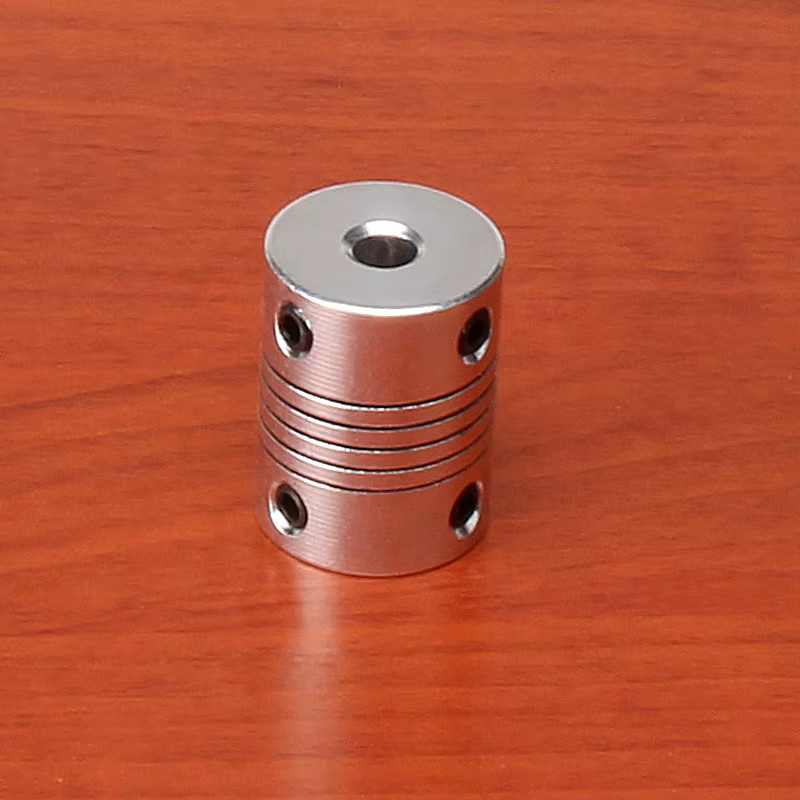 Torlipy Flexible Backenwellenkupplung aus Aluminium in Silber für CNC-Schrittmotoren und Encoder, D19 x L25 mm - Bild 2