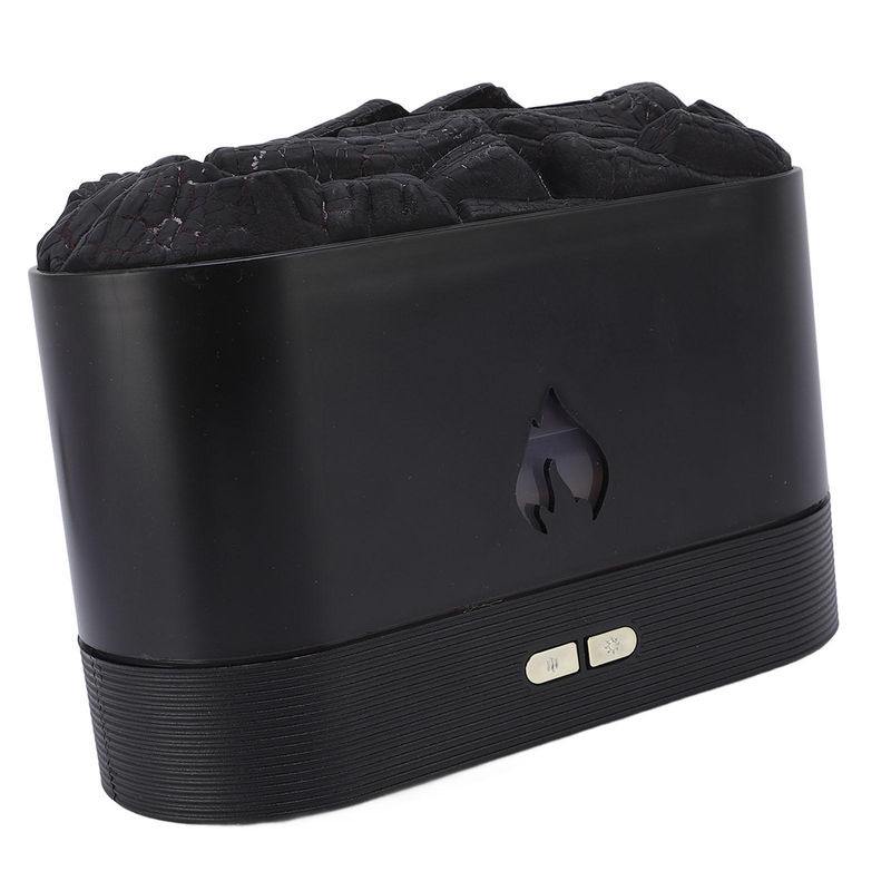 OutsideWorld Aromatherapie Diffusor mit Flammen-Effekt, elektrischer Luftbefeuchter und dekorativer Ultraschall-Vernebler in Schwarz - Bild 2