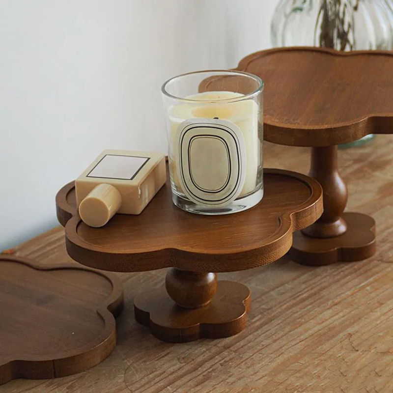 Mango Event Dekotablett aus Holz in Braun im Vintage-Design, Rechteckiges Aufbewahrungstablett für Kerzen und Dekoration - Bild 2