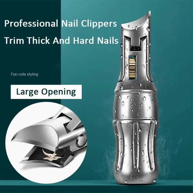 Ouriner Nagelknipser, Cola-Form, schräger Klingenbesatz, Glänzend, Unisex - Bild 1