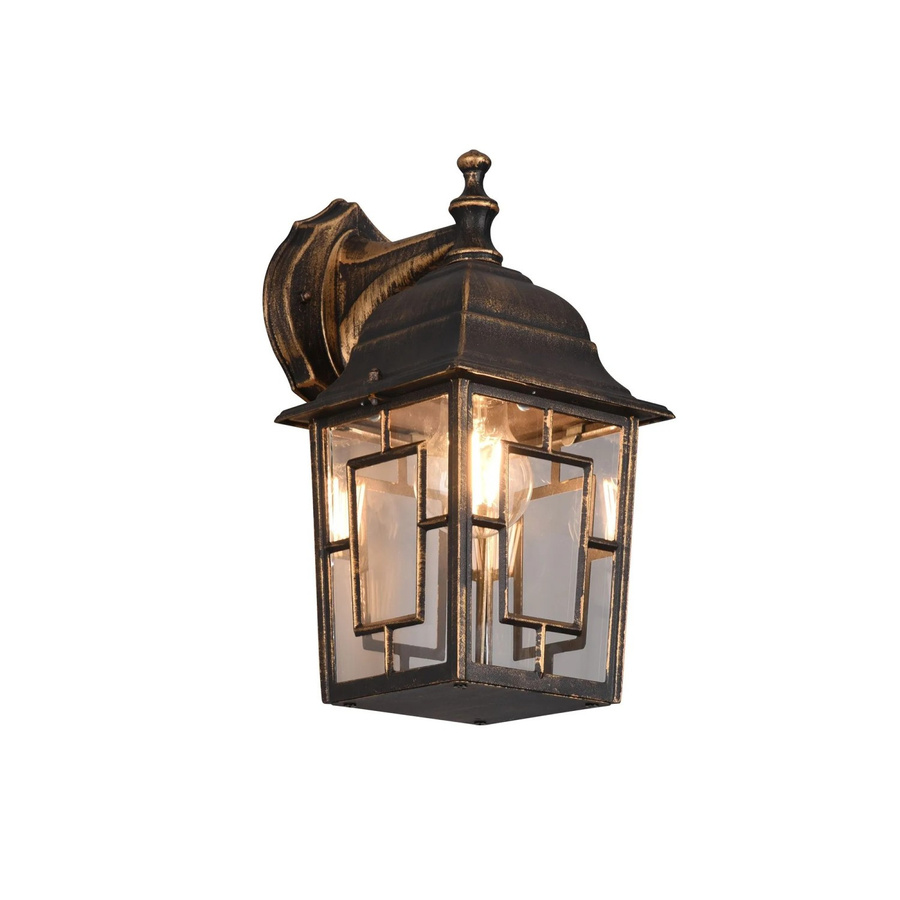 Trio LED-Wandleuchte Volturno in Rostoptik für Außenbereich und Garten, Farbe: Braun/Bronze, B/H/T: 30 x 15 x 19,5 cm - Bild 2