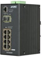 PLANET IGS-10020HPT Managed L2+ Switch mit 8 x 10/100/1000 PoE+ Ports, 2 x Gigabit SFP und 270 W PoE+ Budget in Schwarz - Bild 1