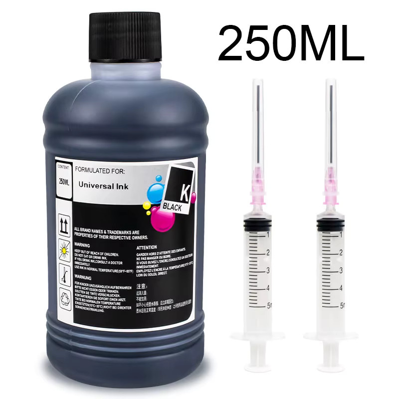 Royek Universelles Druckertinten-Nachfüllset für Canon HP Epson, Farbstoff-Tinte für Inkjet-Drucker und Ecotank, Schwarz und Multicolour - Bild 6