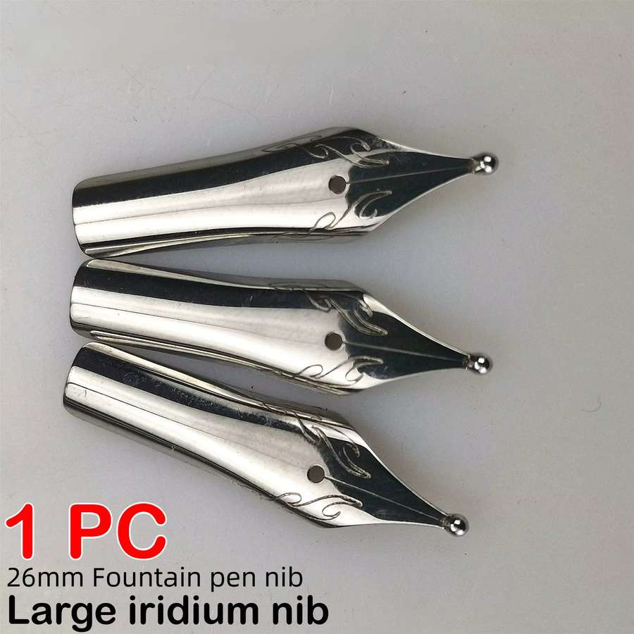 Handgefertigte polierte Iridium-Feder in Silber für JINHAO MAJOHN, 26 mm und 35 mm - Bild 3