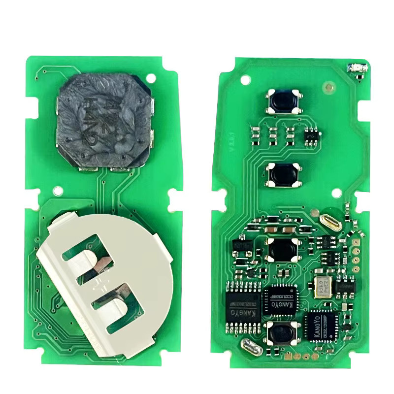 Smart Key Fob für Toyota Yaris ab 2008, 2 Tasten Aftermarket Keyless Go Fernbedienung mit 8A Chip, 434 MHz, FCC BA7EQ, Schwarz - Bild 3