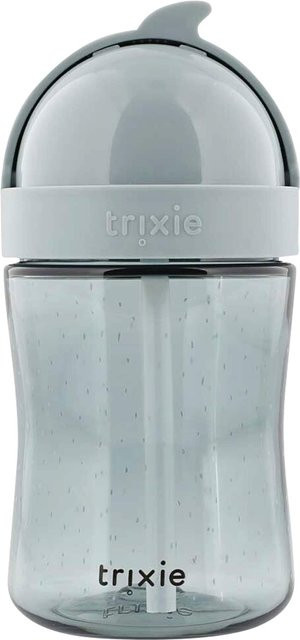 Trixie Trinkbecher mit Strohhalm Tumbler für Kinder, transparent-blau, 300 ml - Bild 1