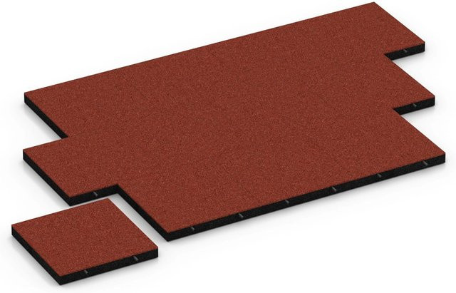 WARCO Fallschutzplatte in Ziegelrot, B/T/H: 50 x 50 x 6 cm - Bild 1