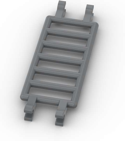 ixBricks Bausteine-Set 10-teiliges Set 30095 Stab 7x3 mit 4 Clips Hausleiter - Bild 1