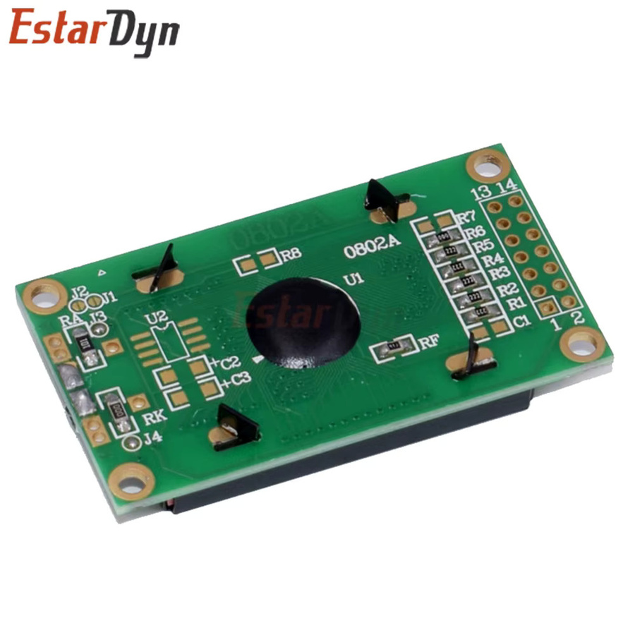Estardyn 0802 LCD-Anzeigemodul mit 8x2 Zeichen, 5V und blauer Hintergrundbeleuchtung inklusive I2C-Schnittstelle für deine DIY-Projekte - Bild 2