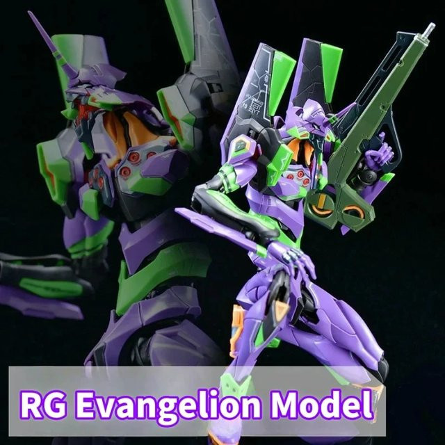 Bandai Rg Evan Gelion Modellbausatz, 1:144, Anime Actionfiguren - Bild 1