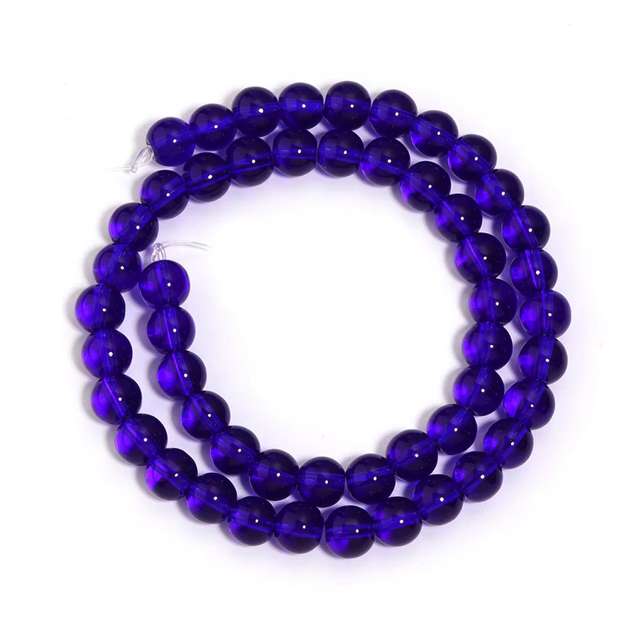 louleur Glasperlen, blau, rund, 4-12 mm, Unisex - Bild 4