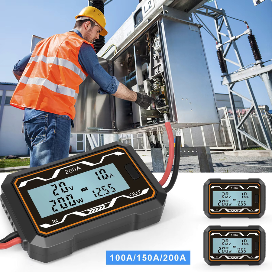 U-Angel-1988 RC Wattmeter mit LCD-Hintergrundbeleuchtung als hochpräziser Strom- und Power-Analysator für RC-Modelle und Drohnen in Schwarz - Bild 2