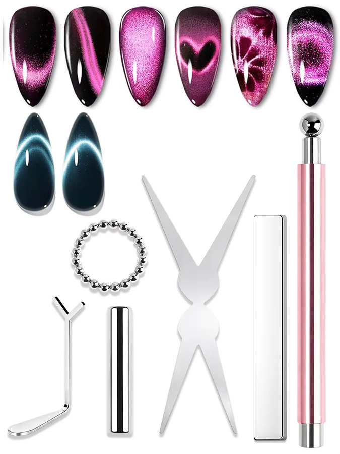 Full Beauty Cat-Eye Nagel-Magnet-Werkzeug-Set, schimmernd - Bild 4