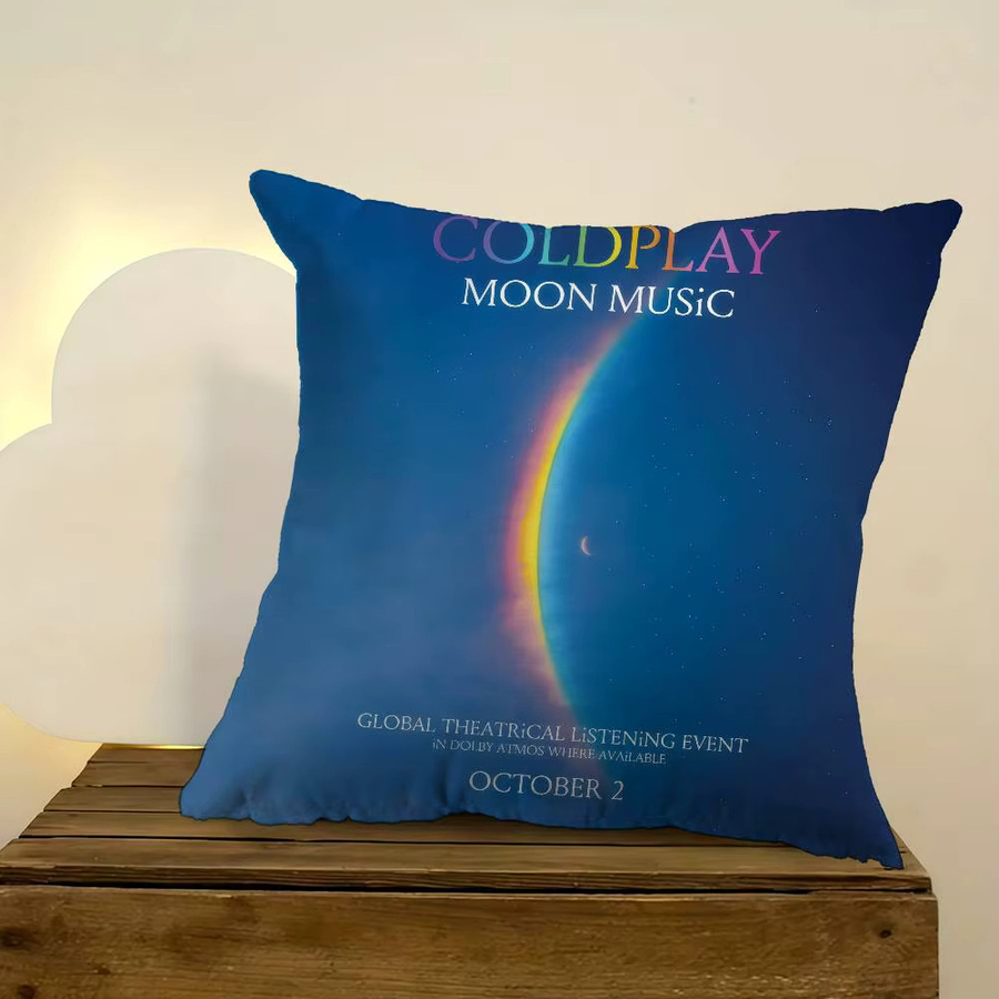 Kissenbezug Moon Music Maple Design in Blau, quadratisch, Breite: 30 cm, Höhe: 30 cm - Bild 4