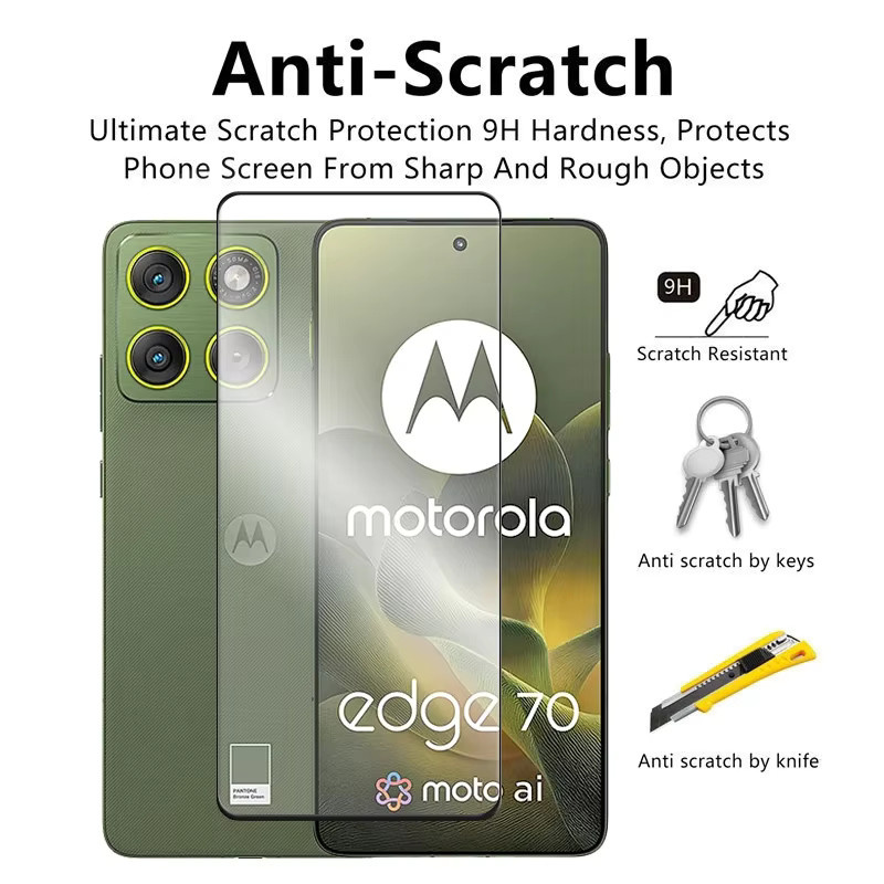 4-in-1 Kamera-Schutzfolie für Motorola Edge 70 und Edge 60 Pro Fusion, transparente 9H gehärtete Glasfolie mit weicher Faser, Anti-Fingerabdruck-Schutz - Bild 2