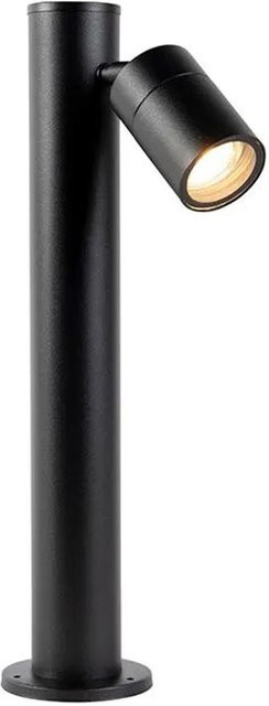QAZQA Außenleuchte Schwarz aus Edelstahl, verstellbar und dimmbar, IP44, GU10, modernes Design für Garten und Außenbereich - Bild 1