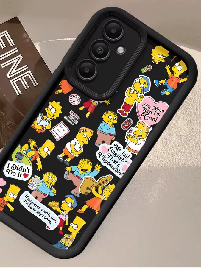 Die Simpsons Cartoon Handyhülle für Samsung Galaxy (verschiedene Modelle) in Multicolour - Bild 4