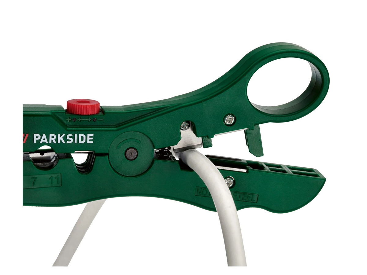 Parkside Koaxial Abisolierwerkzeug in Grün - Bild 2