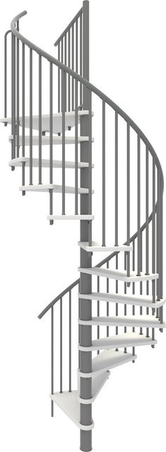 Minka Spindeltreppe Spiral Smart in Grau für eine Geschosshöhe bis 305 cm - Bild 1