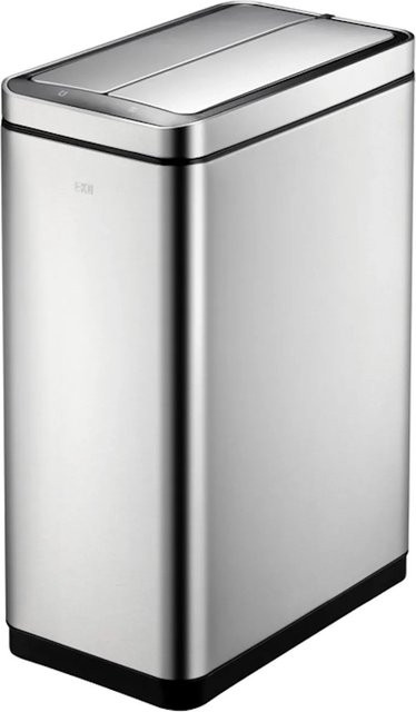 PROREGAL Sensor Abfalleimer aus gebürstetem Edelstahl in Silber, Volumen: 40 Liter, H x B x T: 66 x 27 x 46 cm - Bild 1