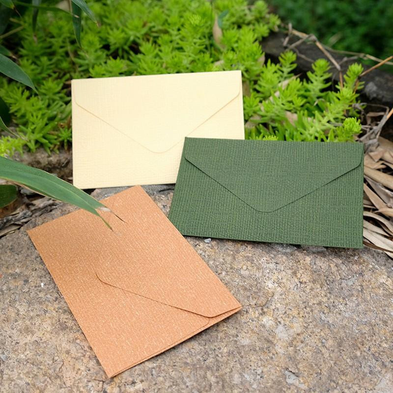 20 Stück Dreiecksumschläge aus Papier mit Leinenstruktur in Tiefen Kaffee von Yiran Furniture, B: 10,5 cm, H: 7 cm - Bild 2