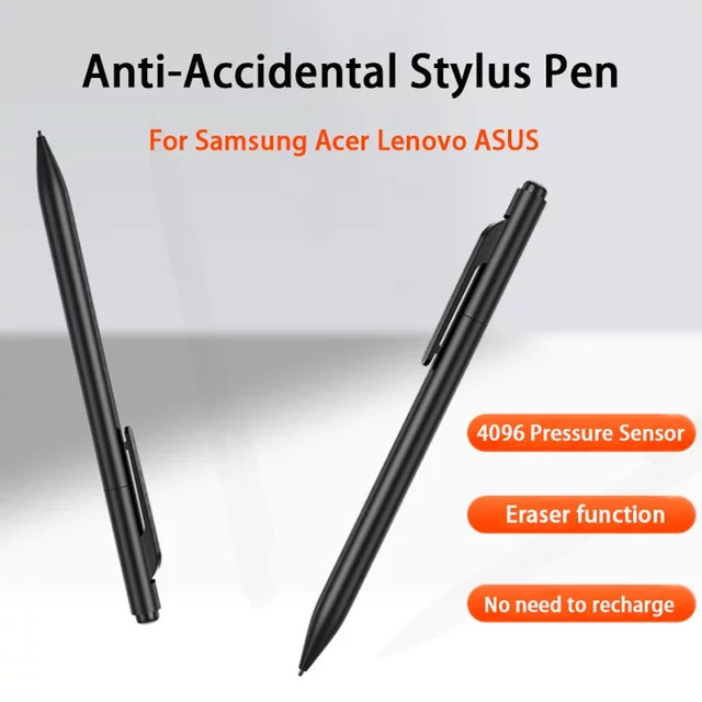Samsung Stylus-Stift mit Radierfunktion und 4096 Druckstufen für Galaxy-Tablets und Grafiktabletts in Schwarz - Bild 1