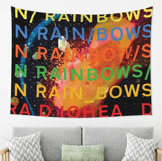 Abstrakter Wandbehang In Rainbows von JMG Household Supplies in Multicolour, Breite: 150 cm, Höhe: 200 cm - Bild 1