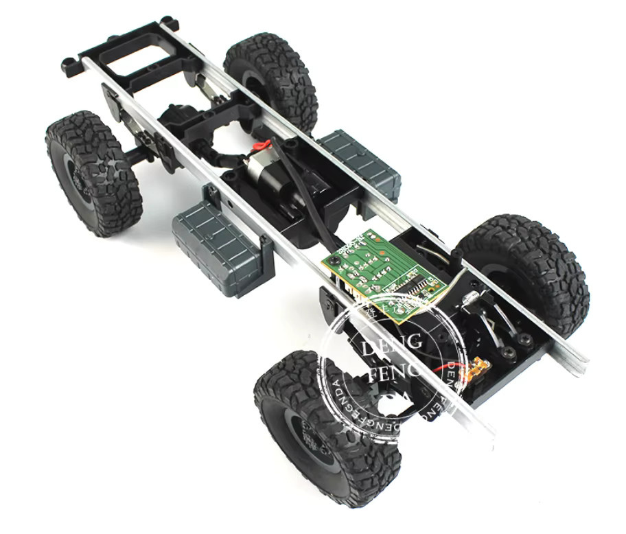 JJRC RC Militär-Truck, DIY Auto-Rahmen, Zubehör, Kunststoff, Schwarz - Bild 2