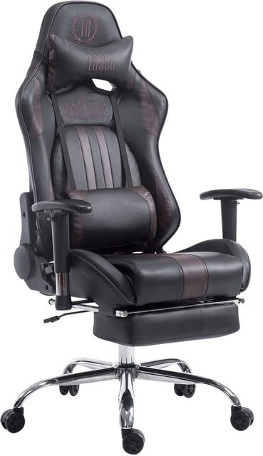 TPFLiving Racing Bürostuhl Limitless Gaming Chair mit Fußablage in Schwarz/Braun - Bild 1
