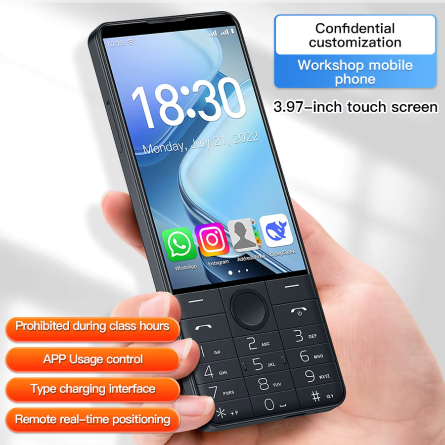 DOOV R70 4G Smartphone mit 4 Zoll IPS Bildschirm, 128 GB Speicher, 6 GB RAM, Android 14, Weiß - Bild 4