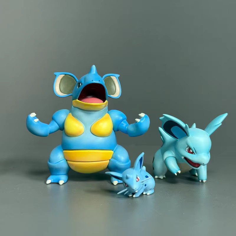 Bandai Pokémon Nidoqueen Evolution Group Set, Anime Figur, PVC Statue - Bild 2