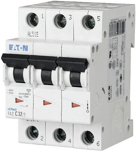 Eaton FAZ-B32/3 Leitungsschutzschalter 32A 400 V/AC in Weiß - Bild 1