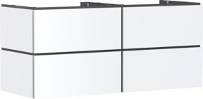 Hansgrohe Waschtischunterschrank Xilesa E in Weiss mit 4 Schubladen und ohne Push-to-Open, Breite: 137,5 cm, Tiefe: 55 cm - Bild 1