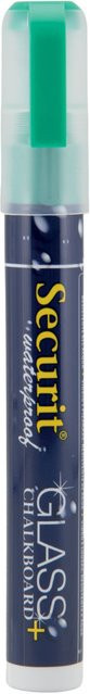 Securit Flüssigkreidestift Waterproof mit Keilspitze in Grün (Schriftbreite: 2-6 mm) - Bild 1