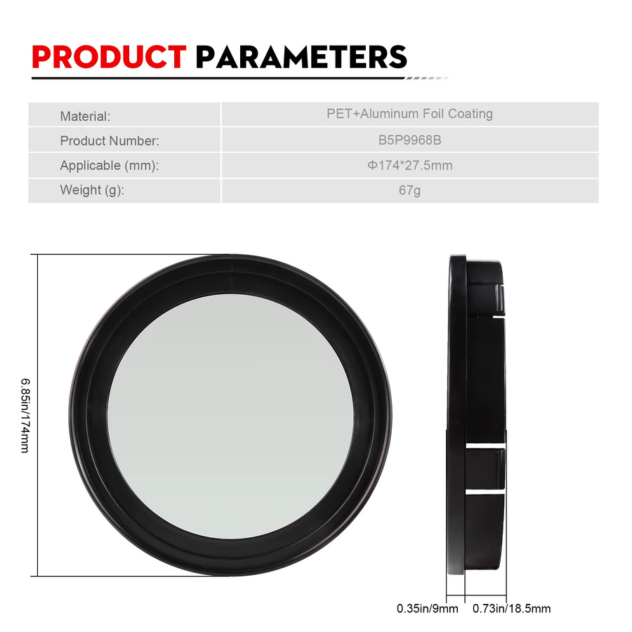 Datyson Solarfilterkappe für Teleskop in Schwarz, Innendurchmesser 168 mm für die Beobachtung von Sonne, Sonnenflecken und Eklipse, Modell B5P9968B - Bild 5
